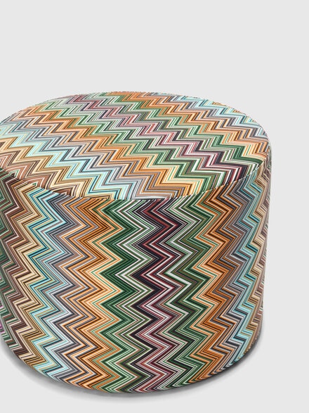 Jarris cylindrical pouf 40x30 cm, Orange Multicoloured  - 1J4LV00066159