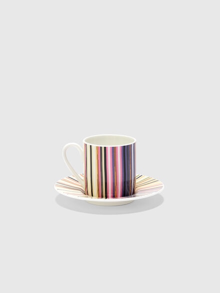 Jenkins Set of 2 coffee cups & saucers, Red  Multicoloured - 1J4OG99007156