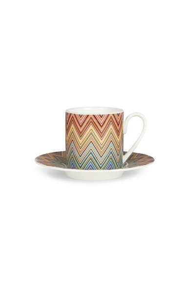 Jarris 6 tazas de café y plato, Rojo  - 1J4OG99012156