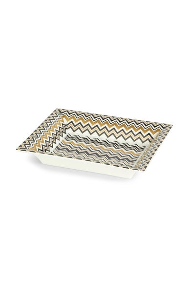 Zigzag Gold Svuotatasche 20X16 Cm, Oro - 1J4OG99018140