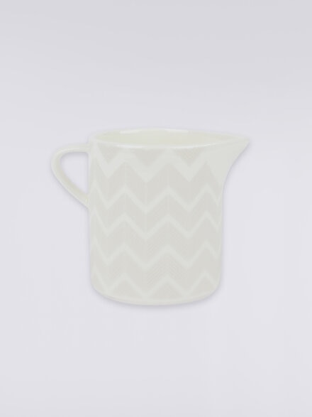 Zigzag White Milk Jug, White  - 1J4OG9903320