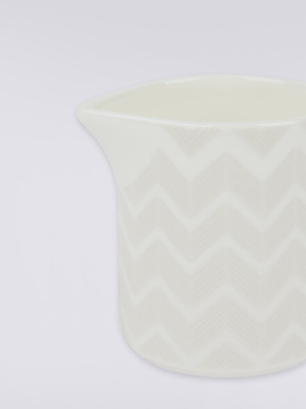 Zigzag White Milk Jug, White  - 1J4OG9903320