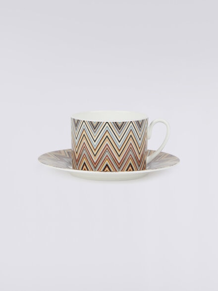 Zigzag Jarris Set of 2 tea cups & saucers, White  - 1J4OG99059148