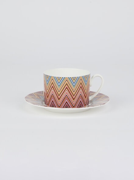 Zigzag Jarris Set of 2 tea cups & saucers, Red  - 1J4OG99059156