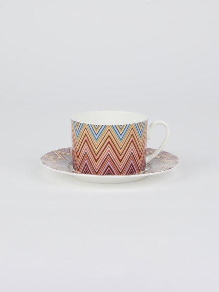 Zigzag Jarris 2 tasses à thé et soucoupes, Rouge  - 1J4OG99059156