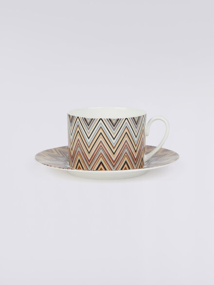 Zigzag Jarris 6 tasses à thé et soucoupes, Blanc  - 1J4OG99060148