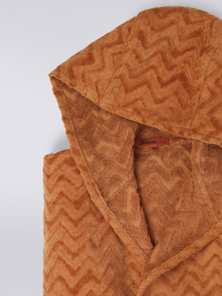 Rex Hooded Bathrobe, Gold - 1R3AC9970362