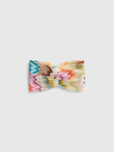 Hair band with zig zag motif, Multicoloured  - AC25WS01BR015HSMSNZ