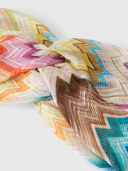 Hair band with zig zag motif, Multicoloured  - AC25WS01BR015HSMSNZ