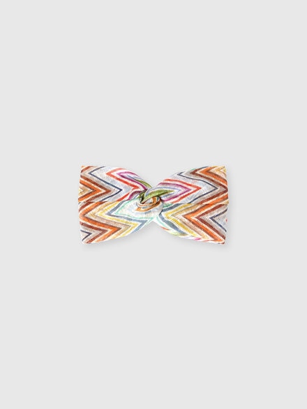 Fascia per capelli in tessuto stampato a zig zag, Multicolore  - AC25WS01BR0161SMSP2