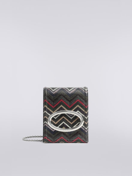 Zigzag lamé viscose shoulder bag, Multicoloured  - AS23WX01BR00SDSM8WK
