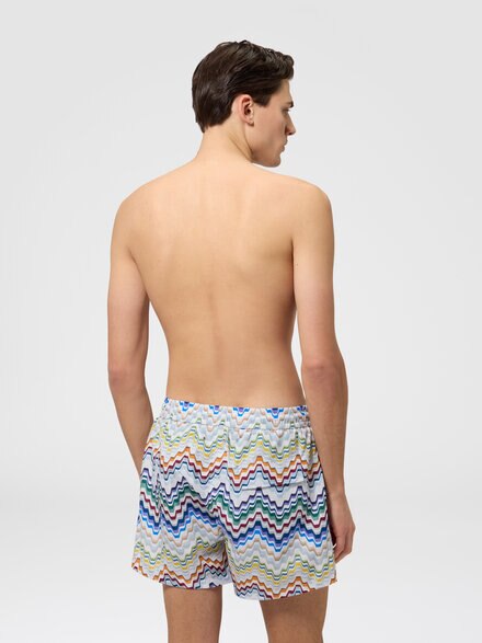 Printed swim shorts with pockets, Multicoloured  - BS26WP00BW012JSMSP9