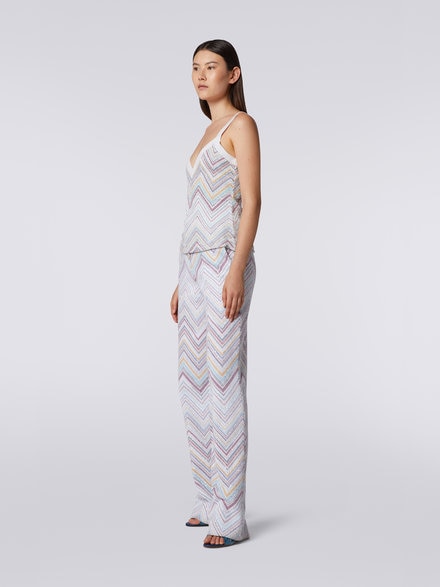 Chevron tank top with sequins, Multicoloured  - DS23SK1HBC002USM8LU