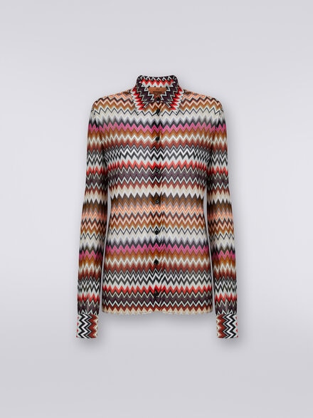 Viscose chevron shirt , Multicoloured  - DS23WJ0ABR00SWSM940