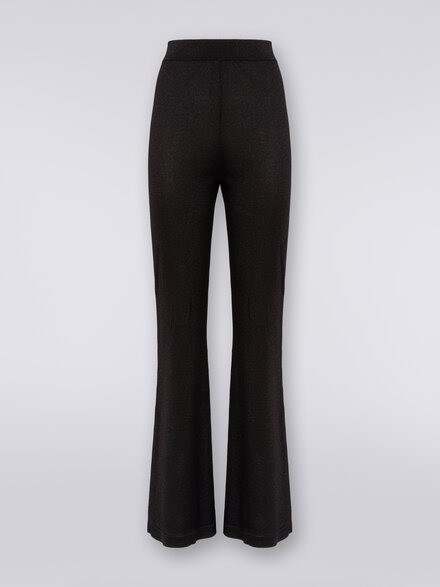 Trousers in viscose with lurex , Black    - DS24SI0DBK033DL9004