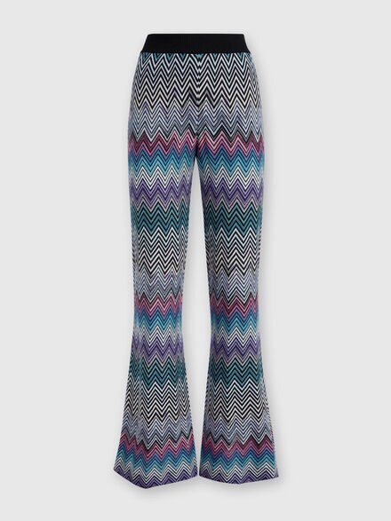 Flare zig zag wool trousers, Multicoloured  - DS24WI0JBR00YXSM9EO