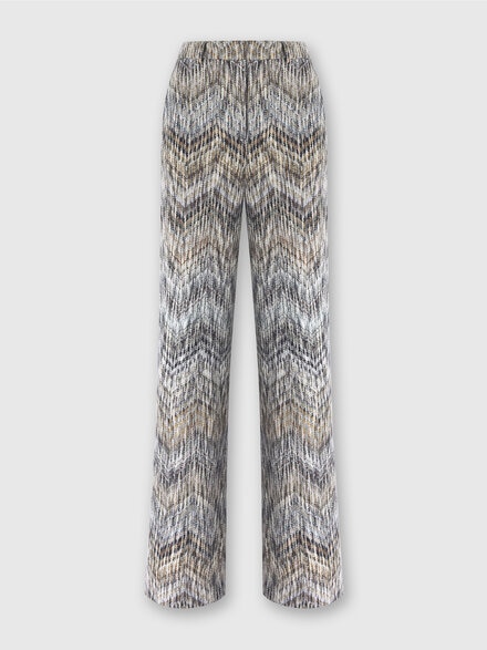 Pantalon en viscose et laine lamée, Multicolore  - DS24WI1WBC0056SM9NK