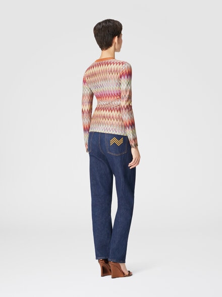 Button-up turtleneck cardigan, Multicoloured  - DS24WM0DBR012CSM9OH
