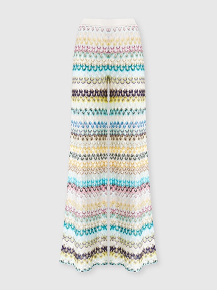 Pantaloni palazzo in pizzo, Multicolore  - DS25SI0MBR0133S507H