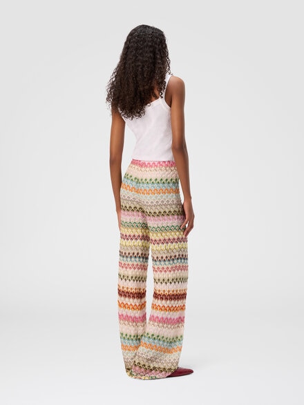 Palazzo pants in lace, Multicoloured  - DS25SI0MBR0133S6153