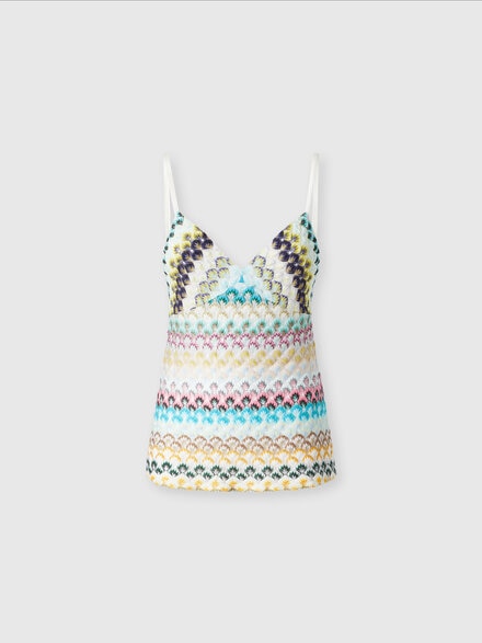 Top in pizzo senza maniche, Multicolore  - DS25SK1RBR0133S507H