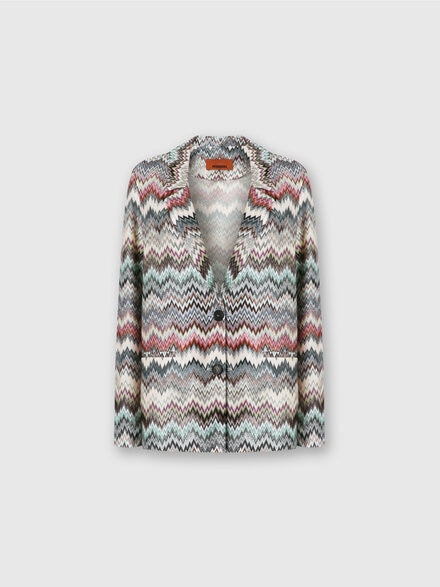 Blazer de un solo botón con motivo de serpiente, Multicolor  - DS25WF00BR012GSM9QW