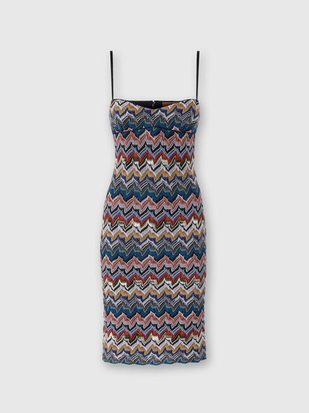 Lingerie Midi Dress with Floral Lace, Multicoloured  - DS25WG07BR012FSM9R3