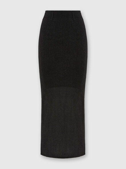 Falda larga con abertura, Negro - DS25WH00BK01BYL905E