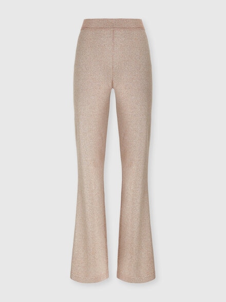 Pantalon droit long lamé, Rose Lamé - DS25WI00BK01BYL201F