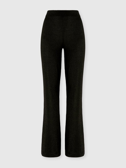Straight Long Pants in Lamé, Black - DS25WI00BK01BYL905E
