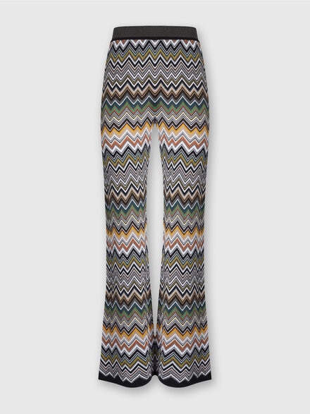 Long Pants with Chevron Pattern, Multicoloured  - DS25WI0JBK01CQSM9TA