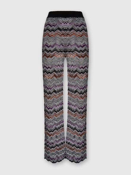 Pantalone lungo dritto in maglia inglese, Multicolore  - DS25WI0VBK01C6SM9SP