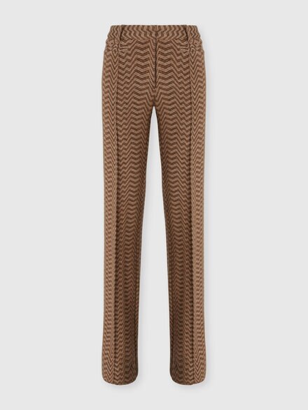 Men’s tailored trousers with chevron pattern, Beige - DS25WI15BC005RS01J5