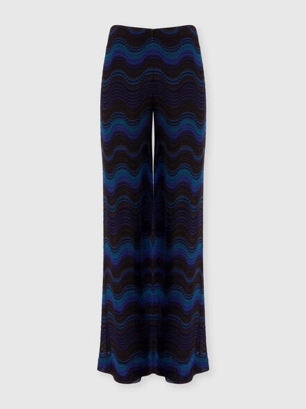 Pantalon palazzo avec motif ondulé, Jaune & Brun - DS25WI1ABR014CS91R7