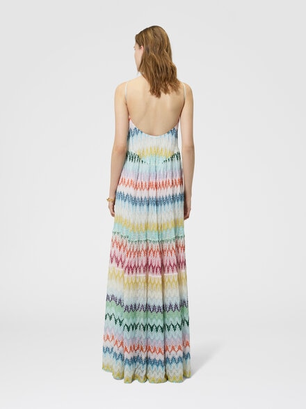 Robe longue en dentelle zig zag, Multicolore  - DS26SG3IBR015IS30G5