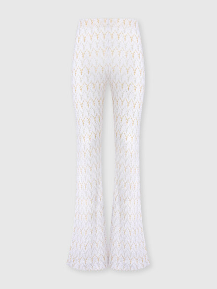 Pantalon en dentelle zig zag, Blanc & Or - DS26SI10BR015XS01LI