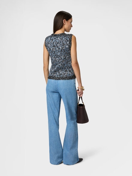 アニマルジャカード クルーネック トップ, グリーン& 茶色 - DS26SK0IBK01HDS72PO