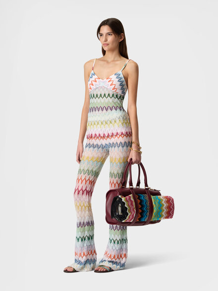 Camiseta de tirantes de encaje zig zag, Multicolor  - DS26SK15BR015IS30G5