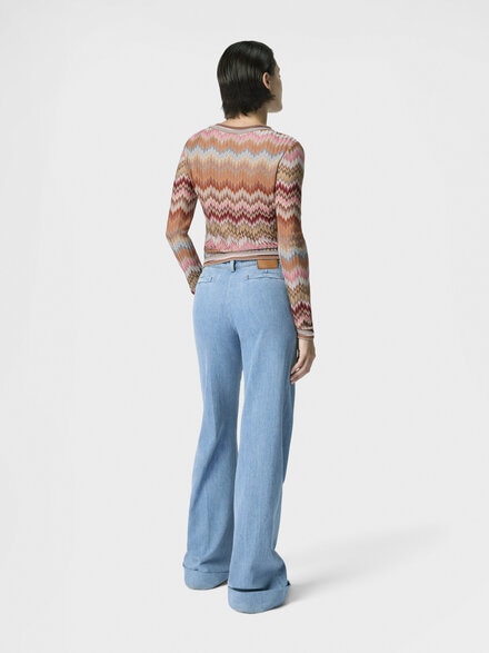 Snake-Pattern Viscose Chevron Cardigan with Patch Pockets, Green& Brown - DS26SM0CBR014TSM9Y1