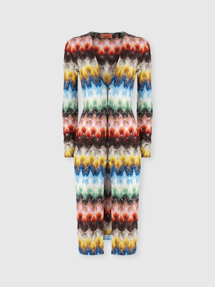 Cardigan largo de encaje, Multicolor  - DS26SM0SBR015JSMSNV