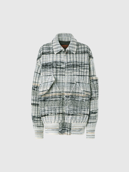 Chaqueta bomber con cremallera, Multicolor  - DS26WC06BC006IS01M2