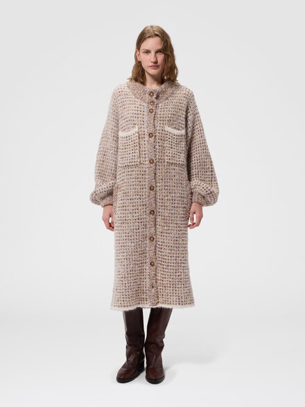 美品✨MISSONI DONNA ニット　ウールコート ベルト　総柄 Women's Elegant Coats: Shop Designer Outerwear | Missoni