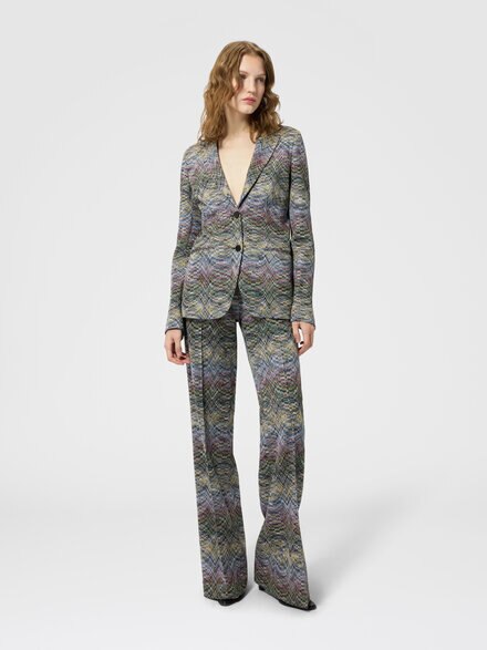 Viscose lam&eacute; blazer, Multicoloured  - DS26WF09BR015SSMSON