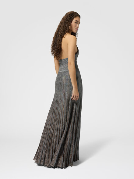 Halter-neck maxi dress, Beige - DS26WG1BBK01JJS01NA