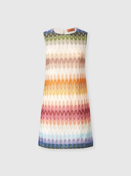 &Auml;rmelloses D&eacute;grad&eacute;-Minidress aus Viskose, Mehrfarbig  - DS26WG2IBR015KSMSPT