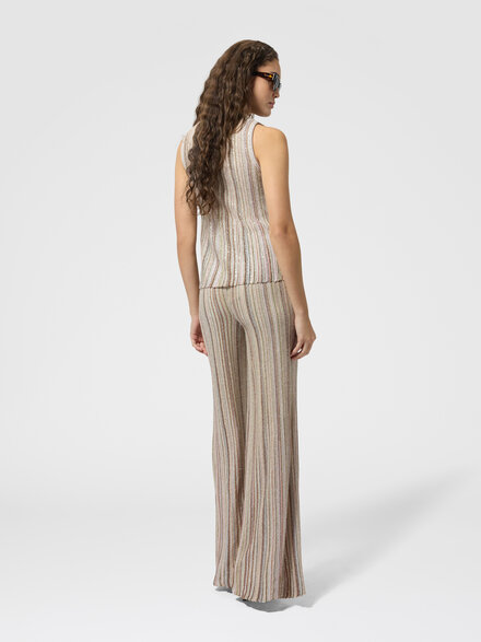 Pantalon palazzo, Rose  - DS26WI0HBK01J8S30GE