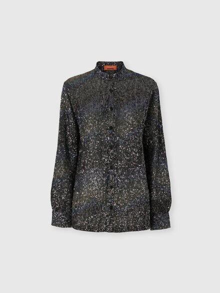 Camisa oversize con aplicaciones de lentejuelas, Multicolor  - DS26WJ0EBC006GS91SZ