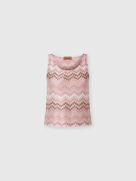 Top sans manches en viscose motif snake, Rose & Multicolore - DS26WK0QBR016FS30GJ