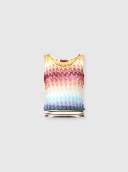 Top sans manches en viscose d&eacute;grad&eacute;e, Multicolore  - DS26WK0SBR015KSMSPT