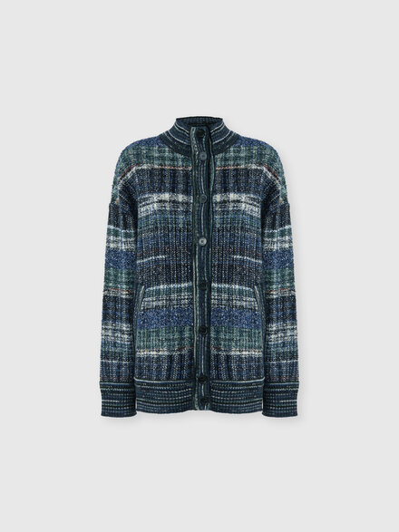 Oversized cardigan, Blue - DS26WM05BC006IS91SX